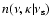$n(\nu, \kappa \vert \nu_{\rm s})$