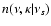 $n(\nu, \kappa \vert \nu_s)$