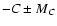 $-C \pm M_C$