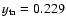 $y_{\rm ta}=0.229$