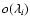 $o(\lambda_i)$