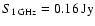 $S_{{\rm 1 \: GHz}} = 0.16 \: {\rm Jy}$