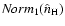 ${\it Norm}_1(\hat{n}_{{\rm H}})$