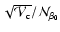 $\sqrt{\mathcal{V}_{\rm c}}/\mathcal{N}_{\beta_0}$