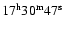 $17^{\rm h}30^{\rm m}47^{\rm s}$