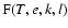 ${\rm F}(T,e,k,l)$