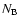 $N_{\rm B}$