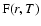 ${\rm F}(r,T)$