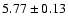 $5.77\pm0.13$