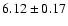 $6.12\pm0.17$