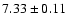 $7.33\pm0.11$