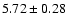 $5.72\pm0.28$