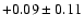 $+0.09\pm 0.11$