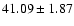 $41.09 \pm 1.87$