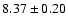 $8.37 \pm 0.20$