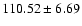 $110.52 \pm 6.69$