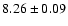 $8.26 \pm 0.09$