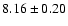 $8.16 \pm 0.20$