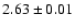 $2.63 \pm 0.01$