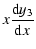 $\displaystyle x{{\rm d}y_3 \over {\rm d}x}$