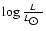 $\log \frac{L}{L_{\hbox{$\odot$ }}}$
