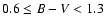 $0.6 \leq B-V < 1.3$