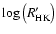$\log \left(R'_{{\rm HK}} \right)$