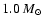 $1.0~M_{\odot}$