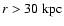 $r>30 ~\rm {kpc}$