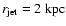$r_{\rm jet}=2 ~\rm {kpc}$