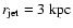 $r_{\rm jet}=3 ~\rm {kpc}$