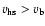 $v_{\rm hs} > v_{\rm b}$