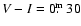 $V-I=0\hbox{$.\!\!^{\rm m}$ }30$