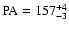 $\rm PA=157^{+4}_{-3}$