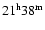 $21^{\rm h}38^{\rm m}$