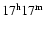 $17^{\rm h}17^{\rm m}$