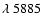 $\lambda~5885$