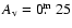 $A_{\rm v} = 0\hbox{$.\!\!^{\rm m}$ }25$