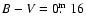 $B-V=0\hbox{$.\!\!^{\rm m}$ }16$