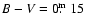 $B-V=0\hbox{$.\!\!^{\rm m}$ }15$