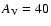 $A_{\rm V} = 40$