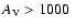 $A_{\rm V} > 1000~$