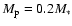 $M_{\rm p} = 0.2M_*$