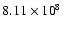 $8.11\times{10}^8$
