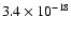 $3.4\times{10}^{-18}$