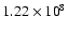 $1.22\times{10}^8$