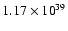 $ 1.17\times{10}^{39}$