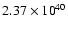 $ 2.37\times{10}^{40}$