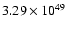 $ 3.29\times{10}^{49}$