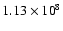 $1.13\times{10}^8$